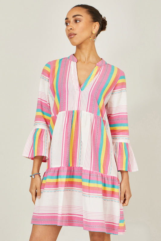 Multicolour Cotton Stripe Tunic