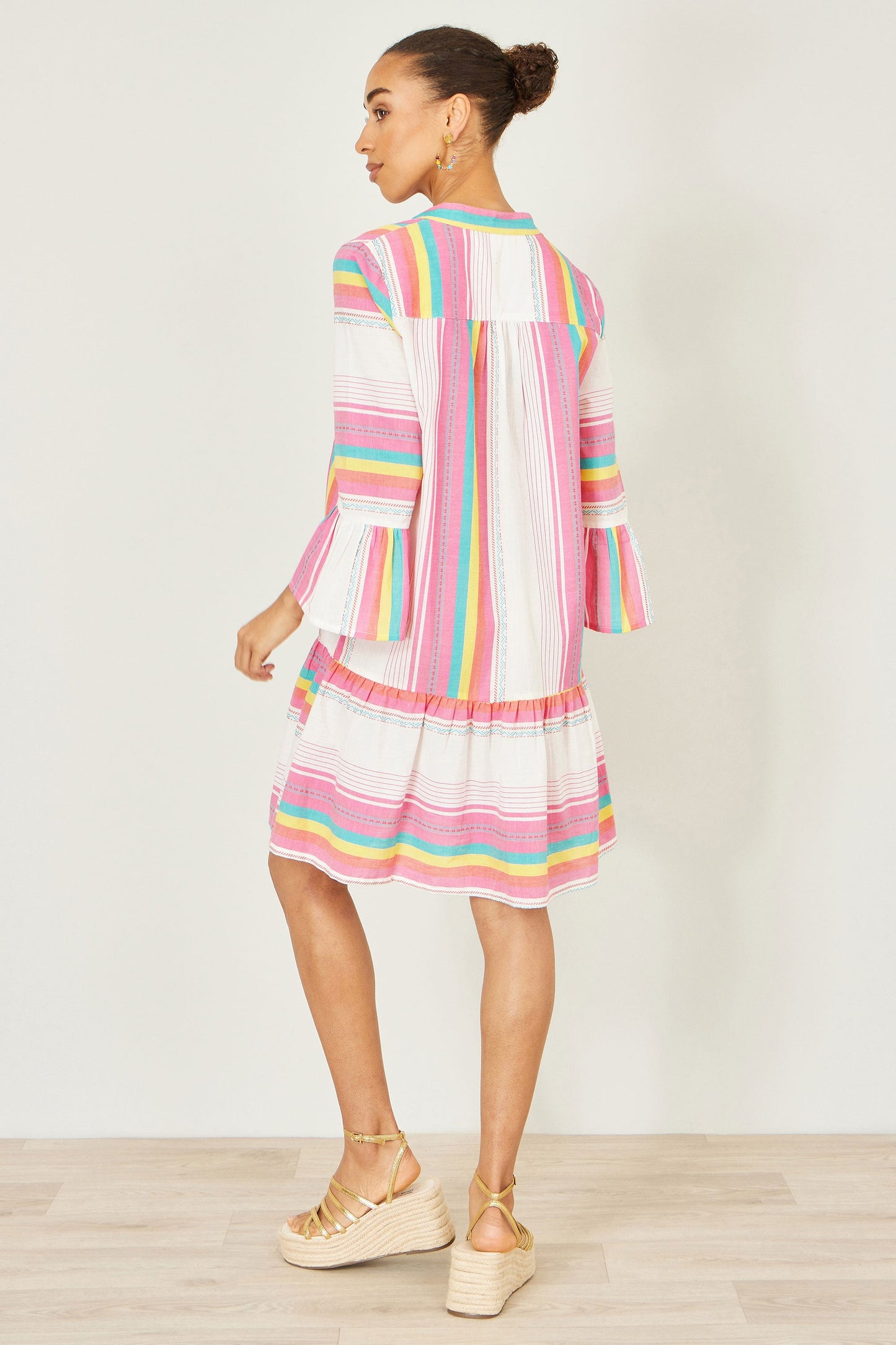 Multicolour Cotton Stripe Tunic
