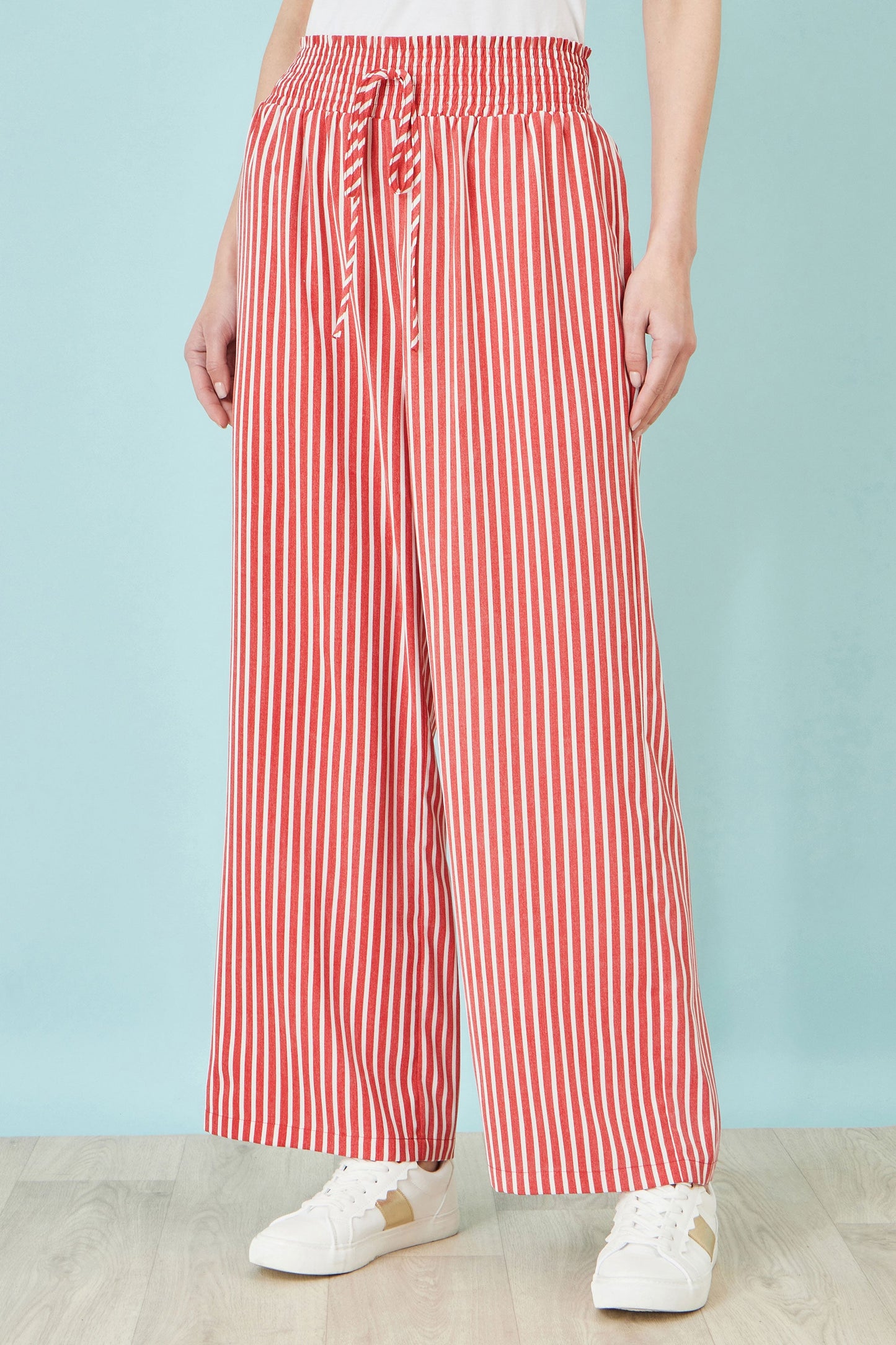 Red Stripe Relaxed Trousers