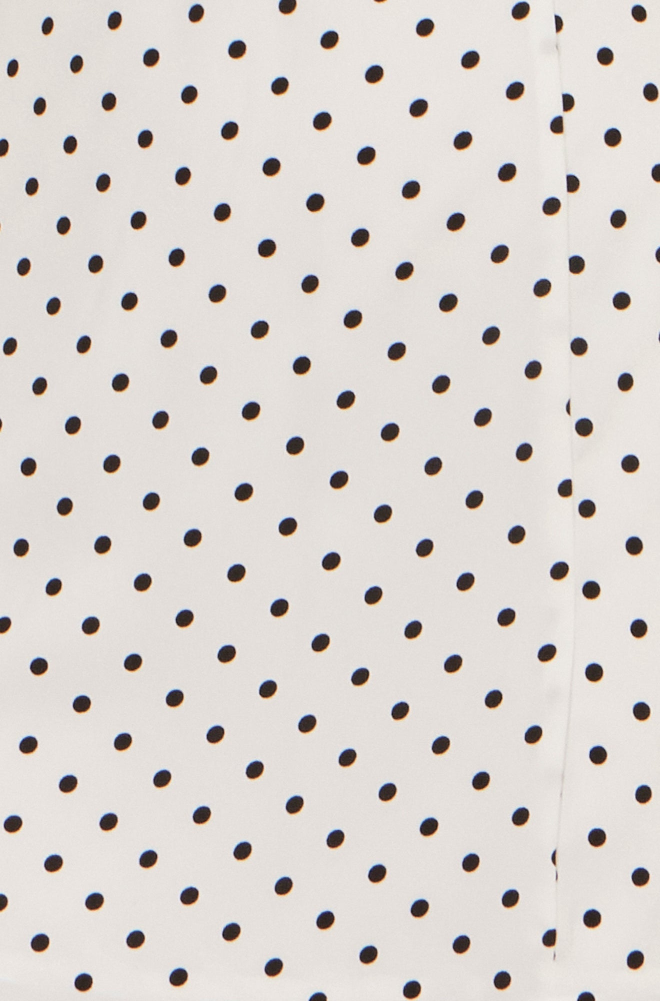 White Spot Print Wrap Tea Dress