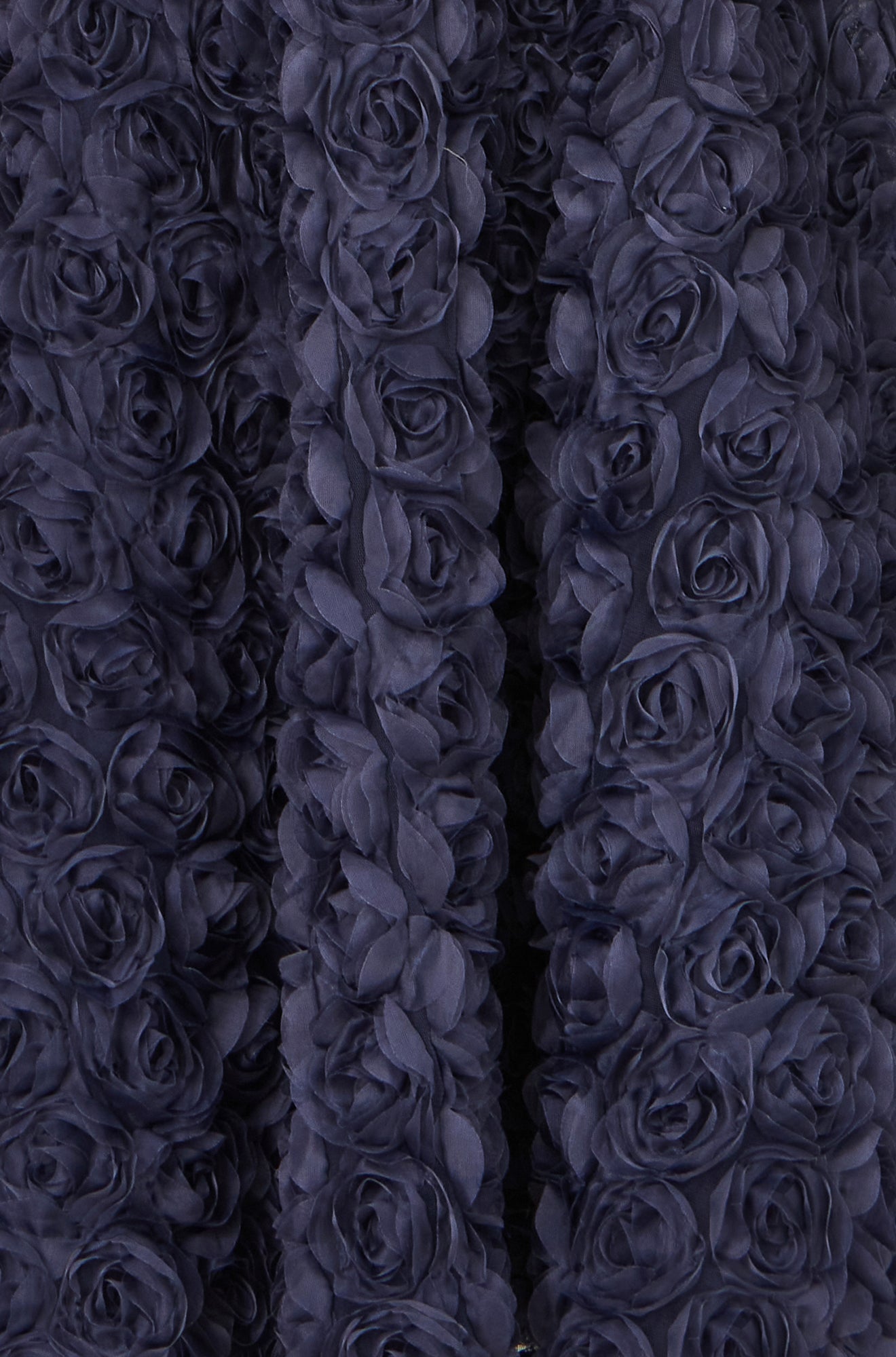 Navy Appliqué Floral Skater Dress