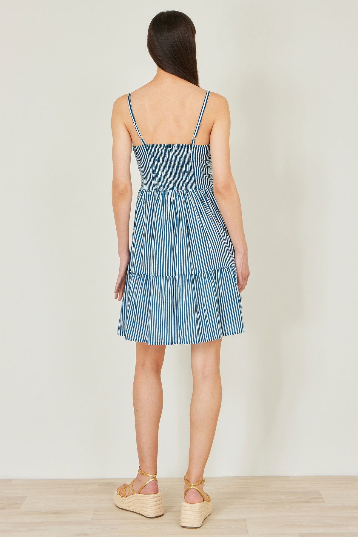 Blue Stripe Cotton Sundress