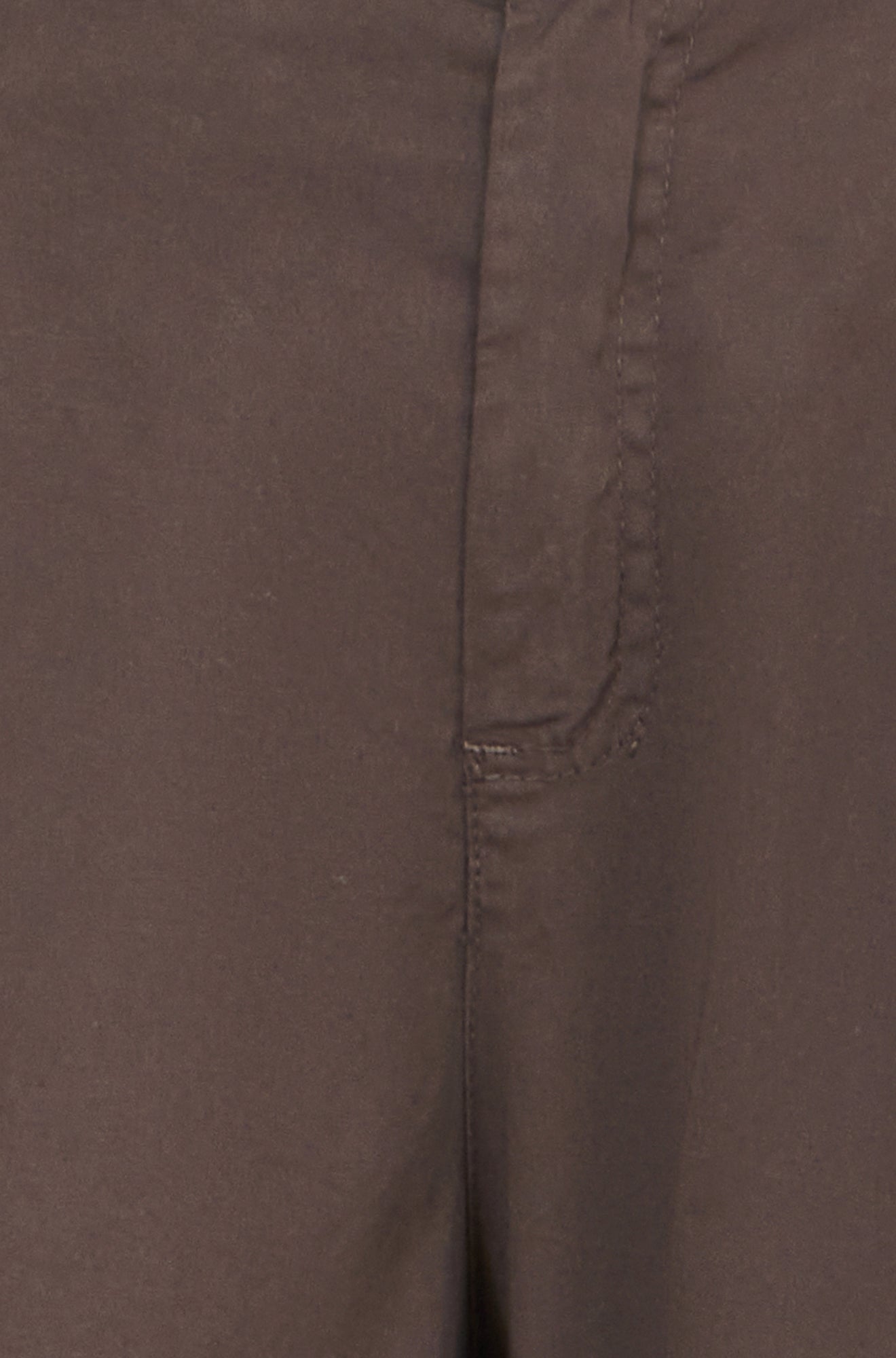 Brown Cotton Canvas Chino Trousers