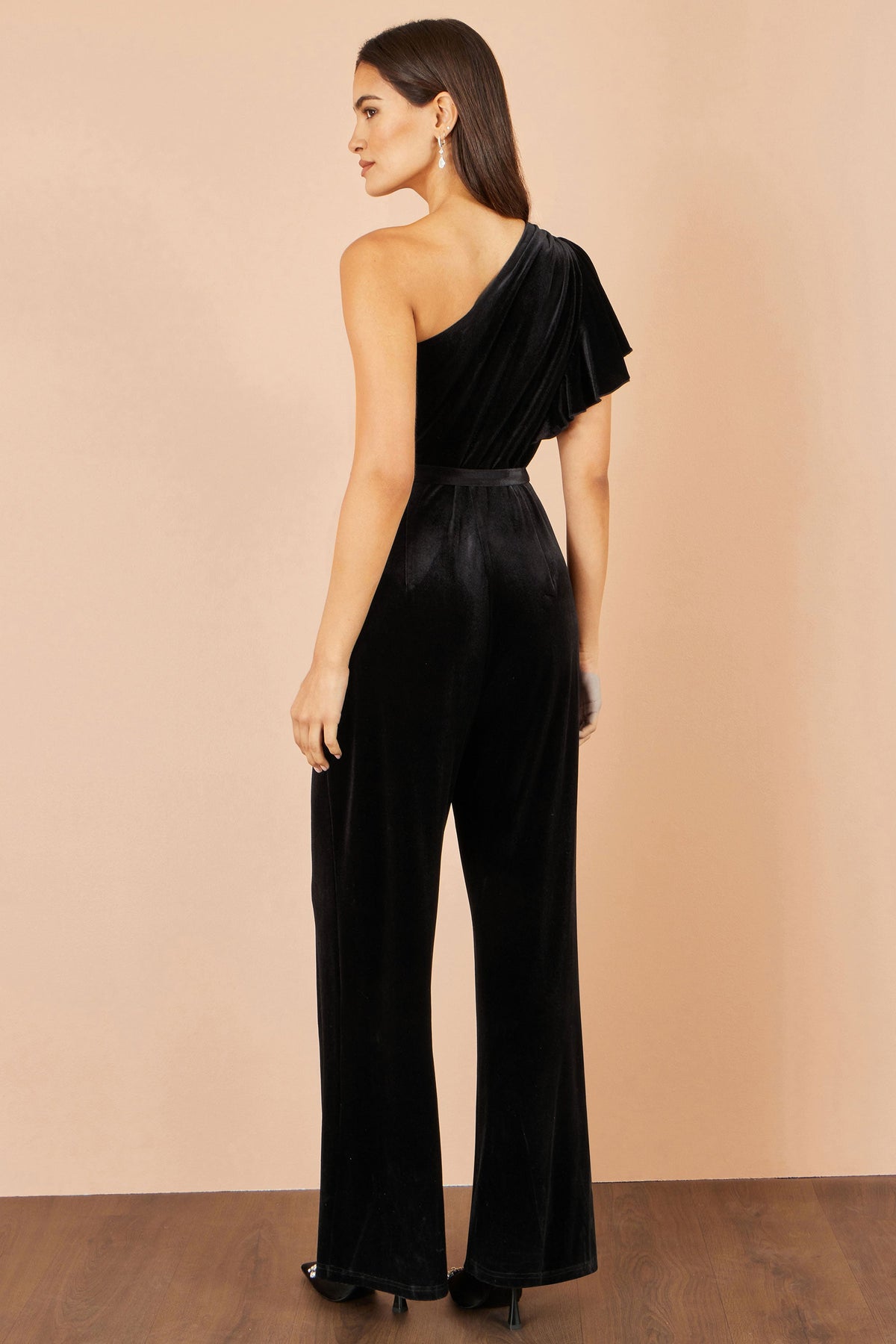 Black One Shoulder Jumpsuit