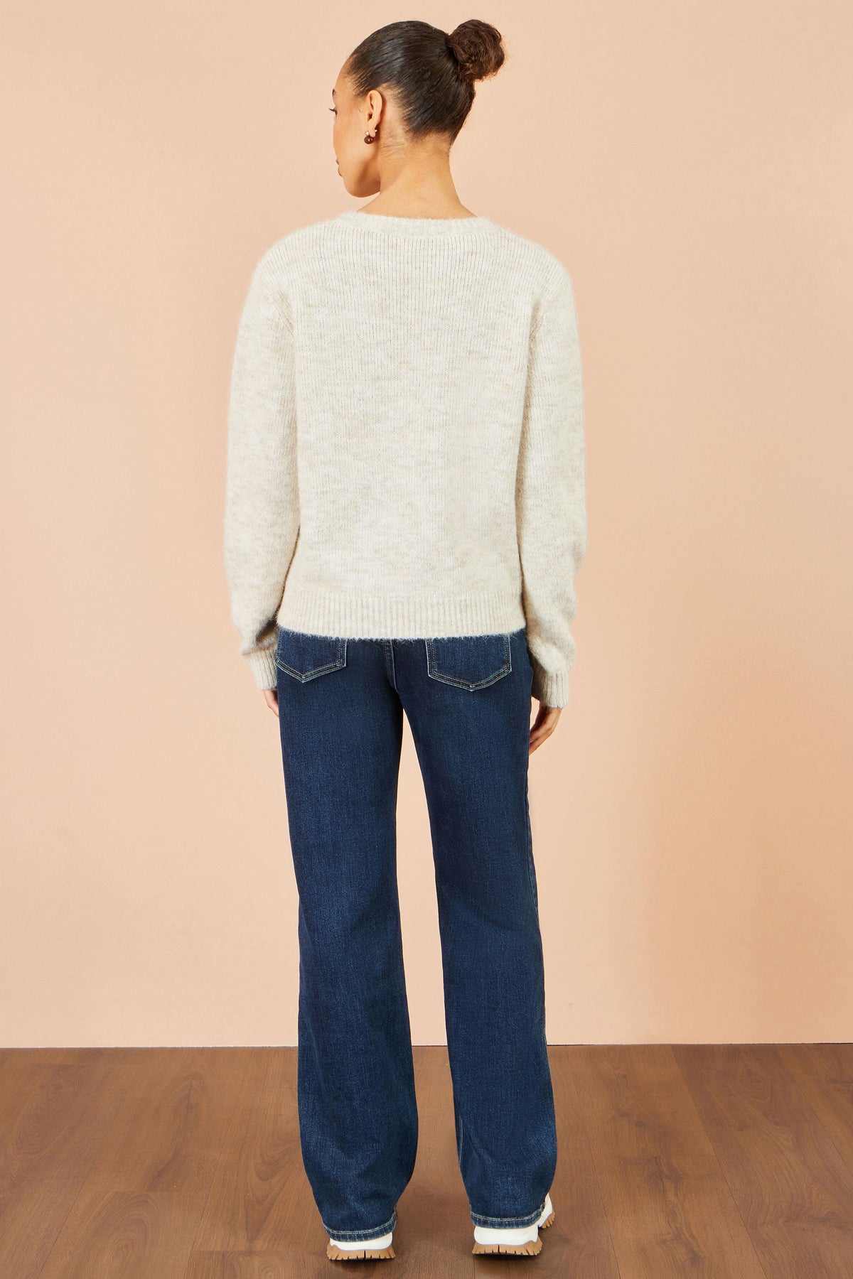 Ivory Floral Embroidered Jumper