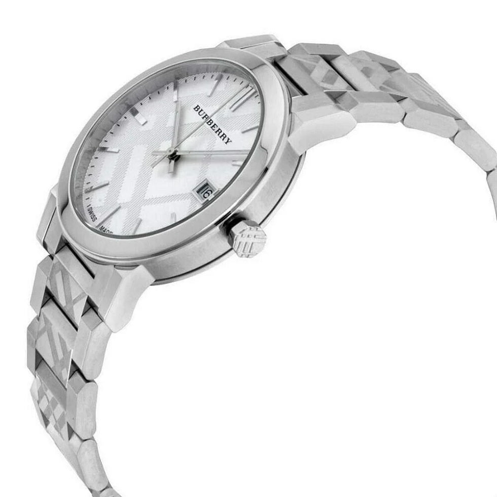 Burberry The City Unisex Silver Watch - BU9037