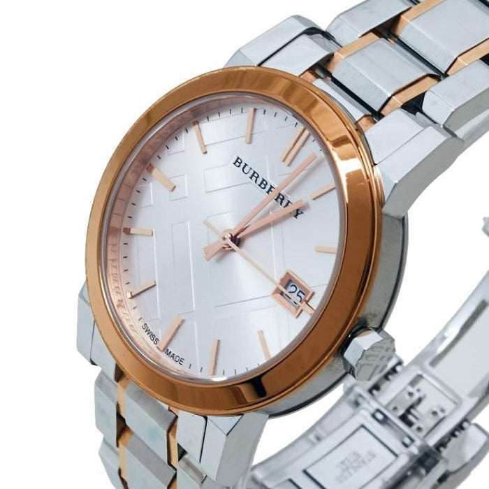 Burberry The City Women's Silver & Rose Gold Watch - BU9105
