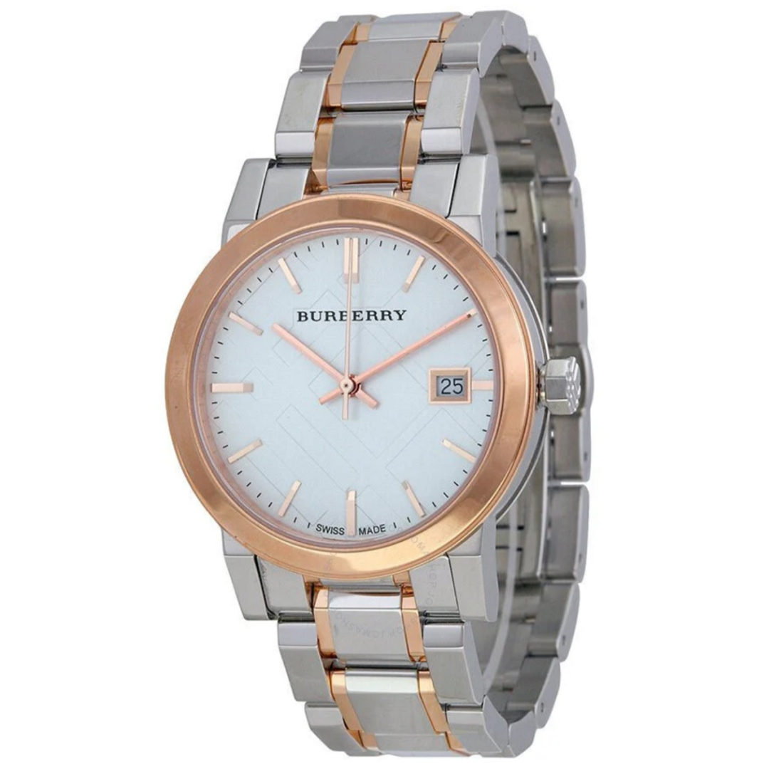 Burberry The City Women's Silver & Rose Gold Watch - BU9105