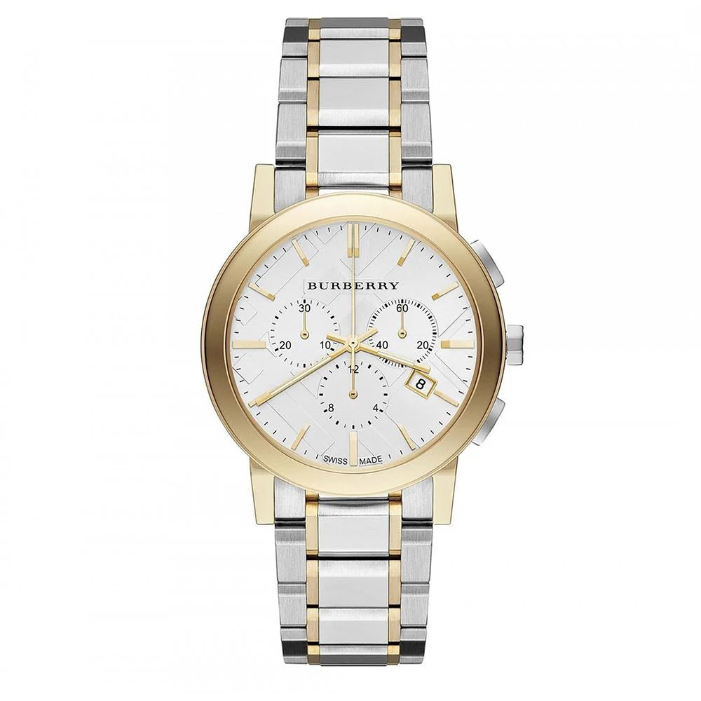 Burberry The City Unisex Two-Tone Chronograph Watch - BU9751
