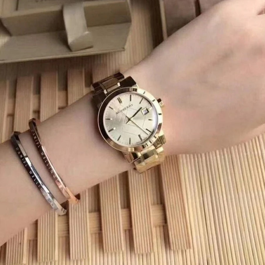 Burberry The City Women's Gold Watch - BU9134