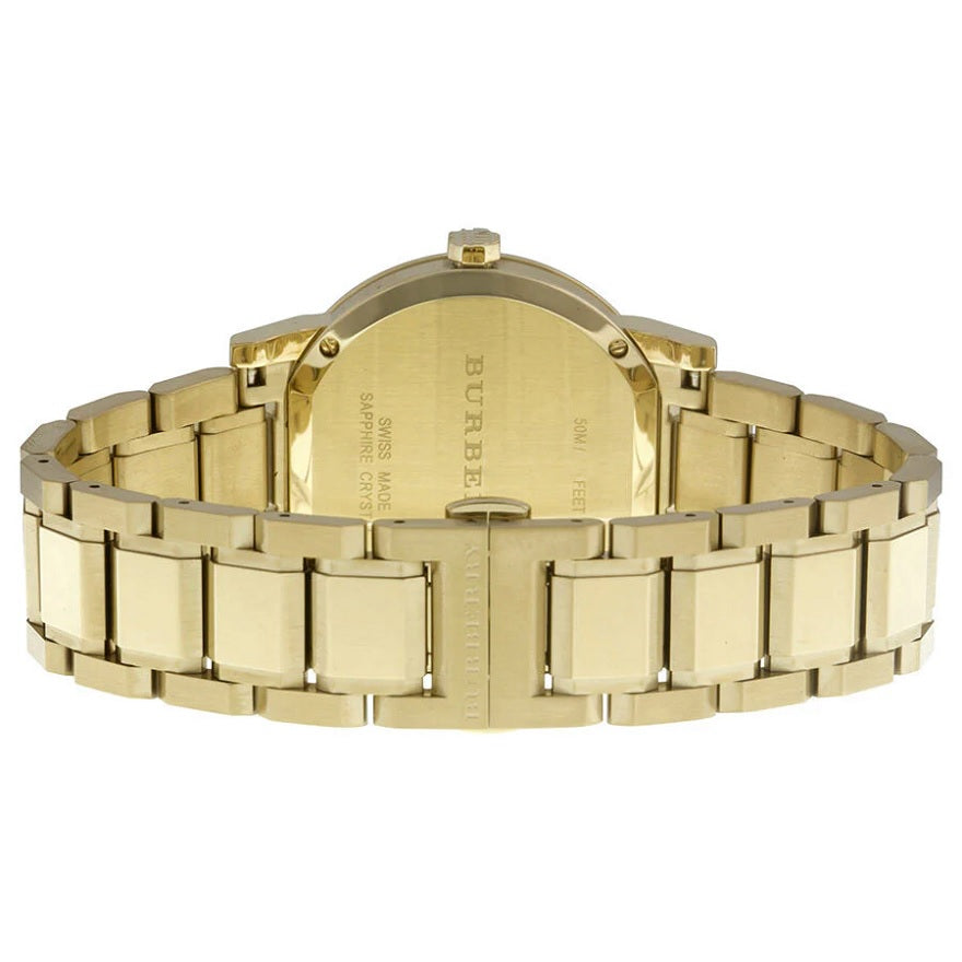 Burberry The City Unisex Gold Watch - BU9033