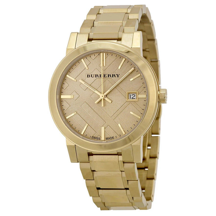 Burberry The City Unisex Gold Watch - BU9033