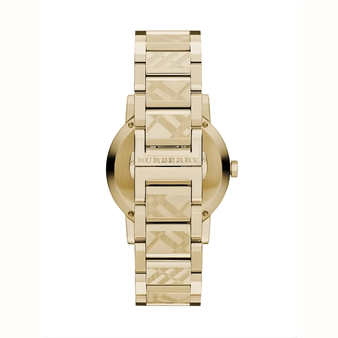 Burberry The City Unisex Gold & Champagne Watch - BU9038