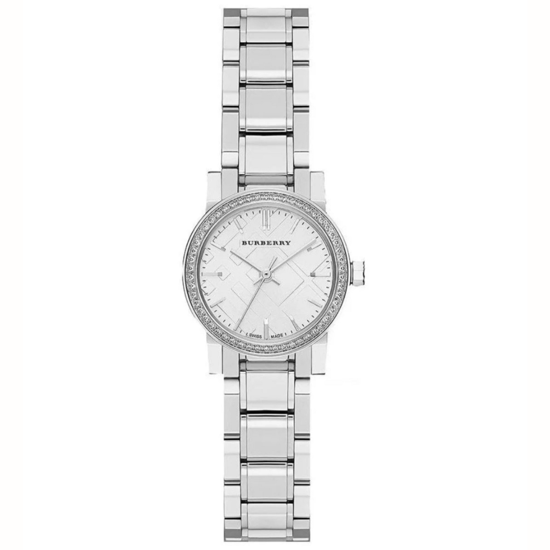 Burberry The City Women's 26mm Silver & Diamond Watch - BU9220