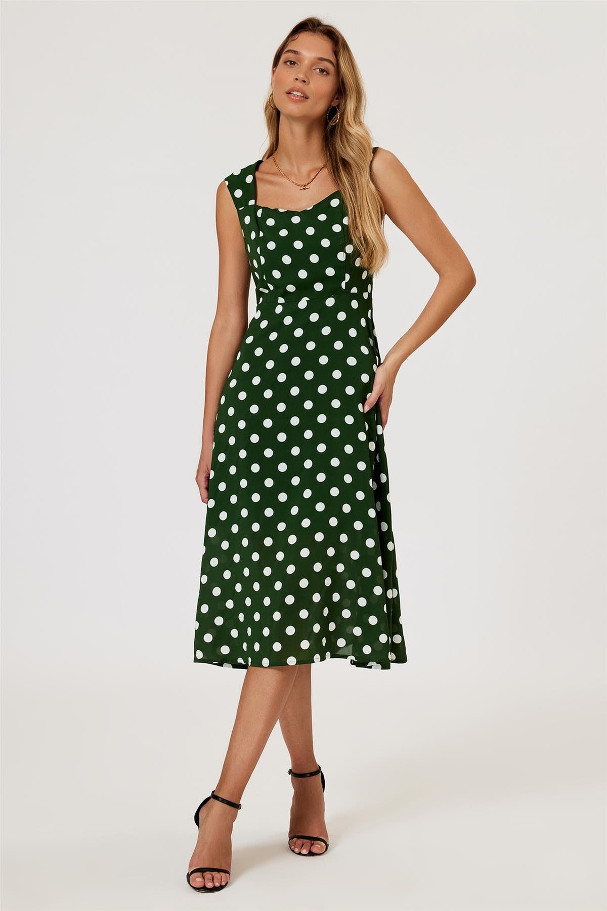 Green Polka Dot Dress