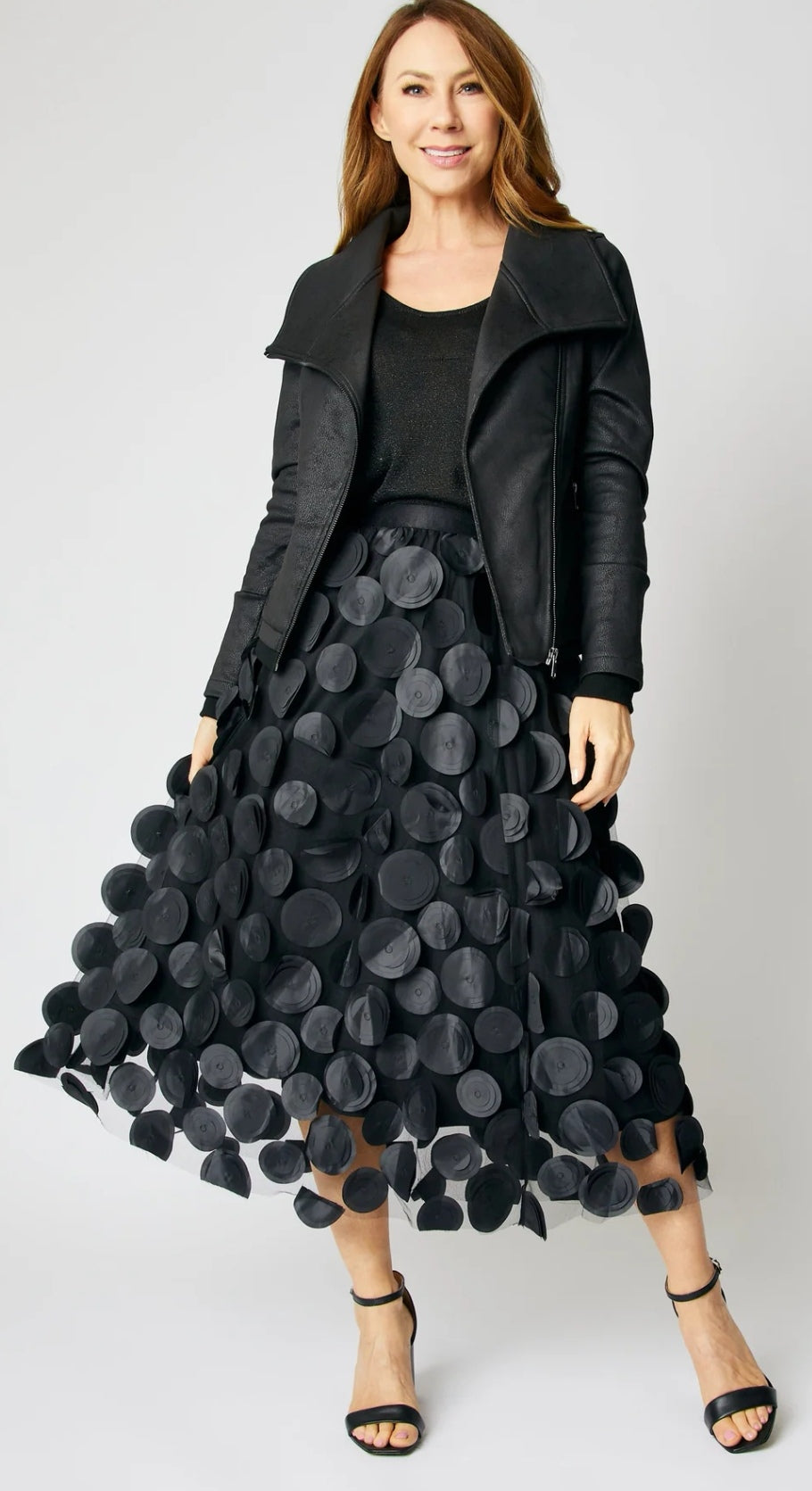 Tulle Disc Midi Skirt  image 0