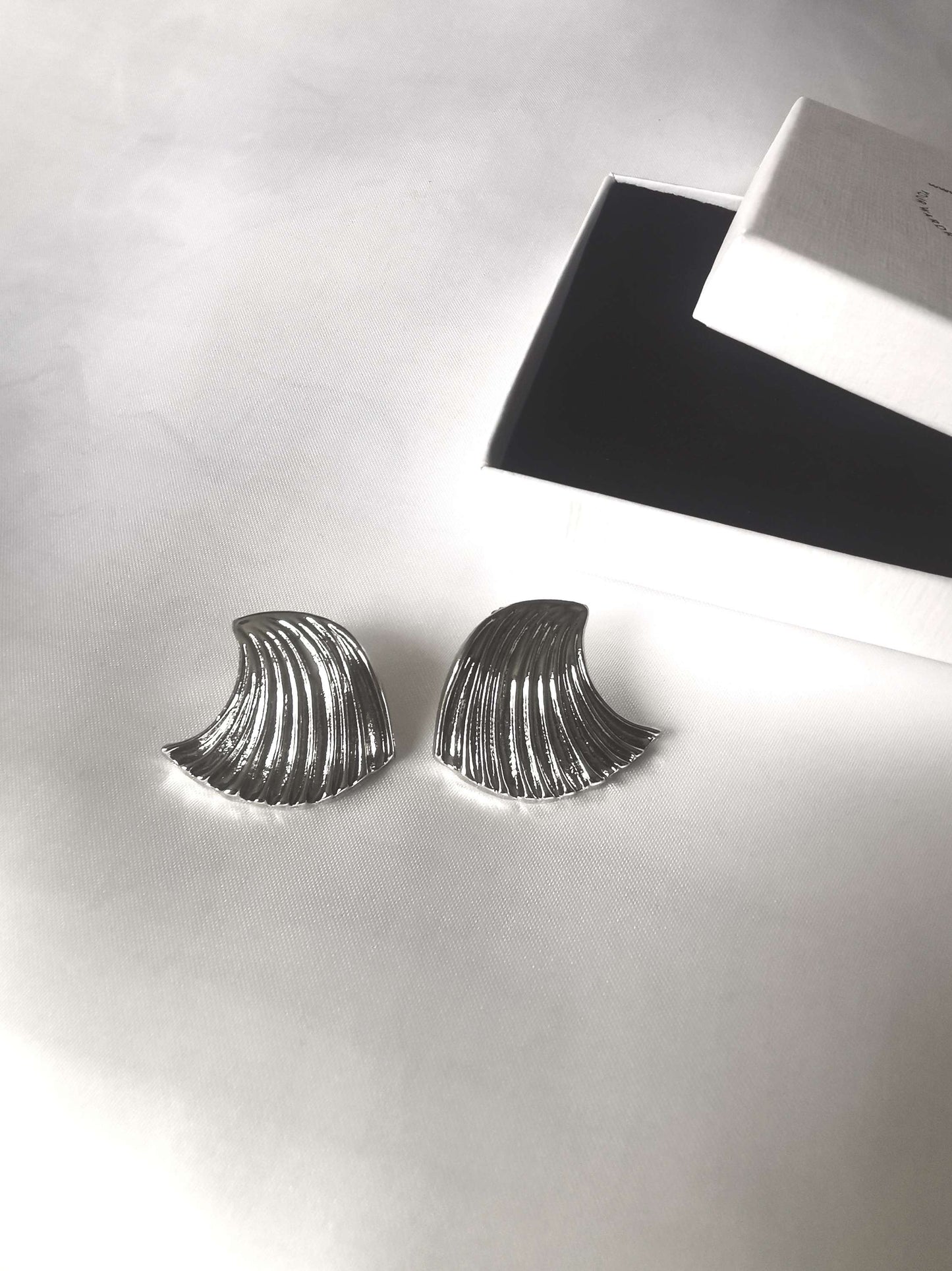 Phoebe Silver Statement Earring image 2