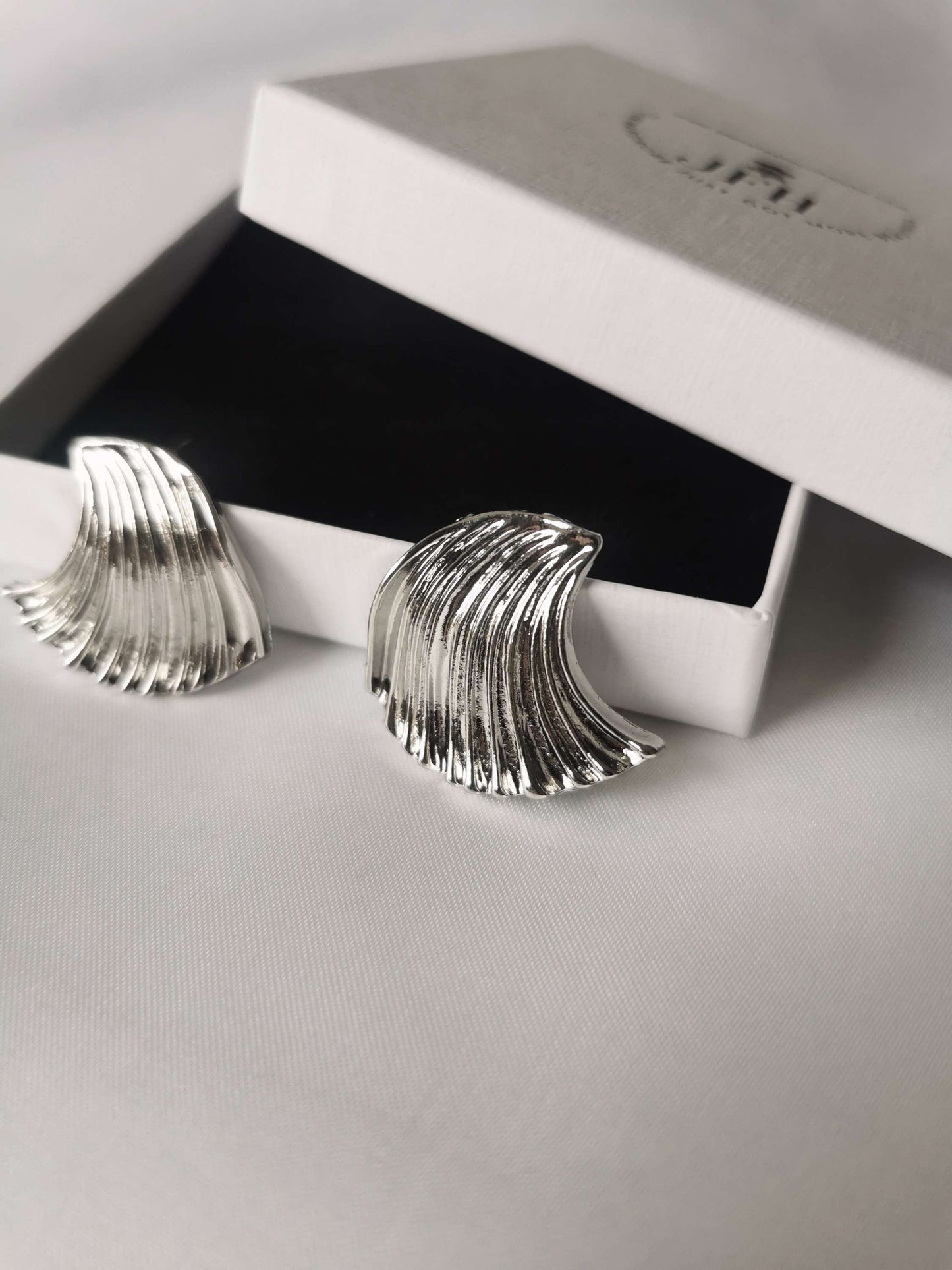 Phoebe Silver Statement Earring image 0