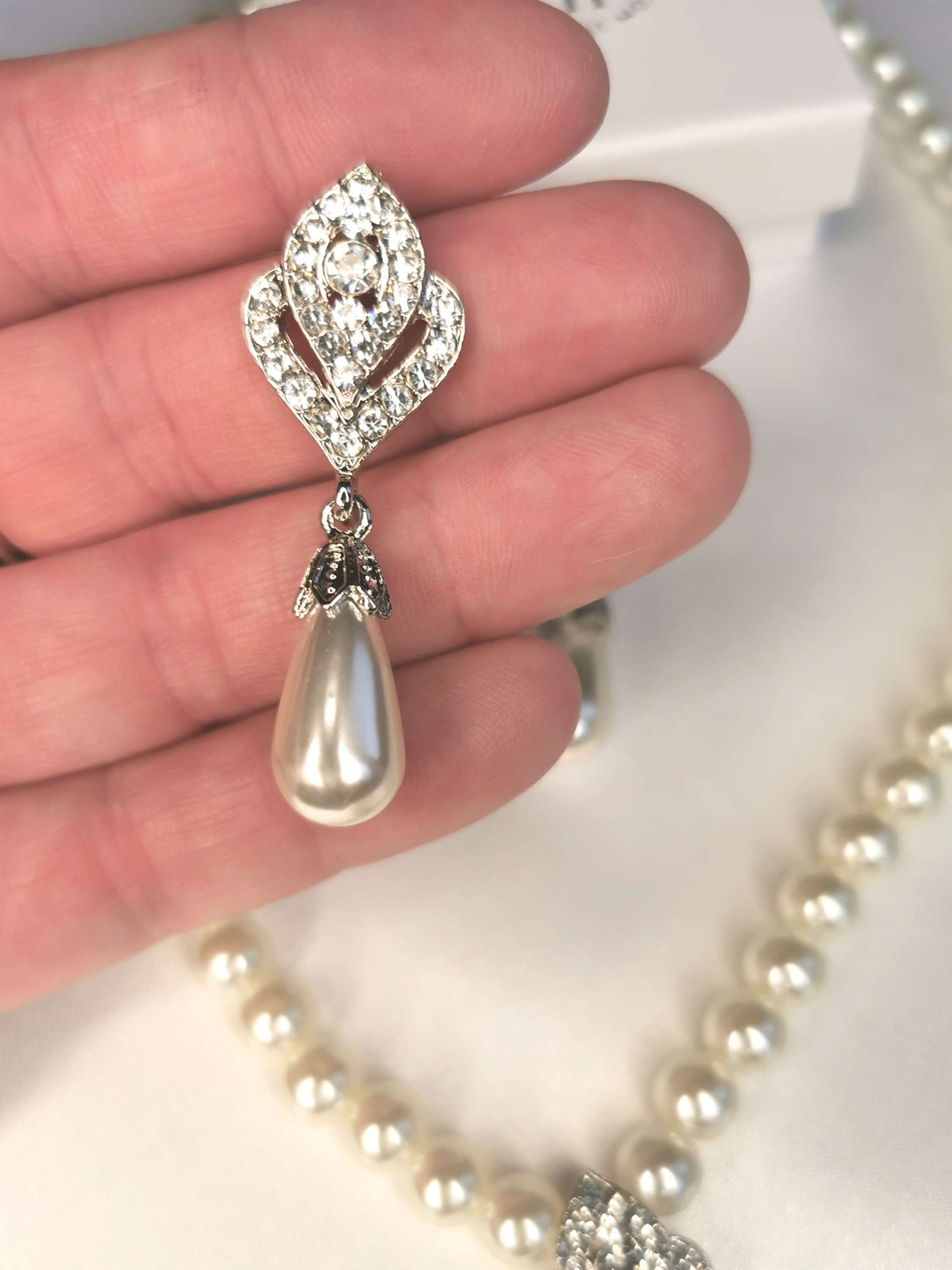 Maya Pearl and Diamante Set image 2