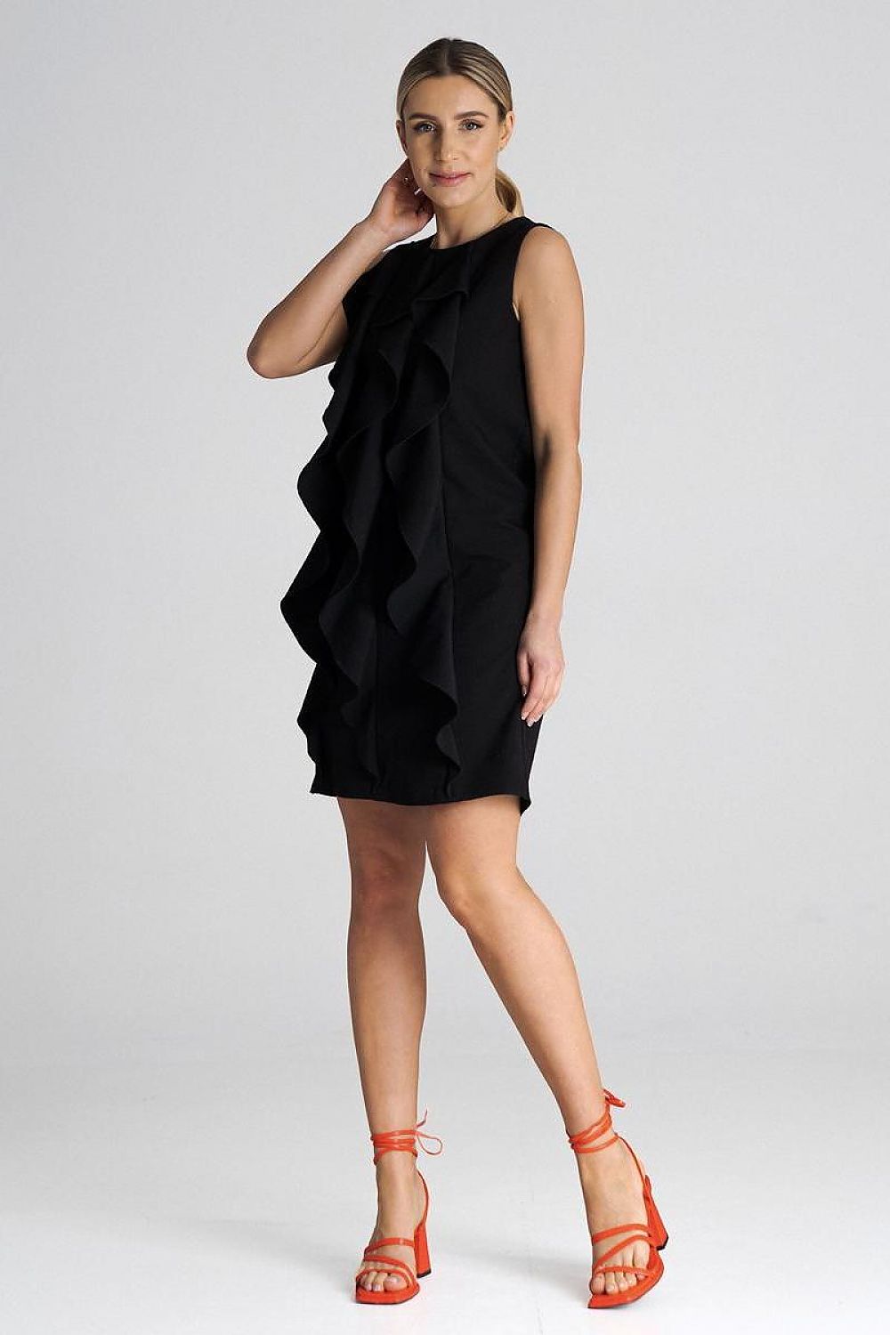 Sleeveless Trapeze Cocktail Dress