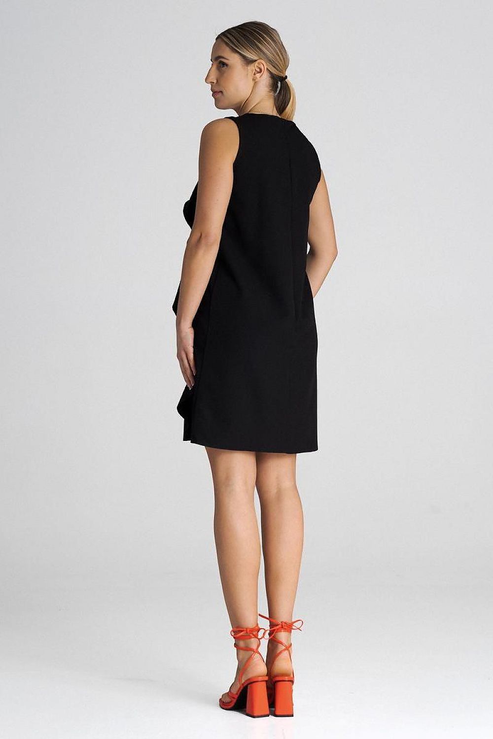 Sleeveless Trapeze Cocktail Dress