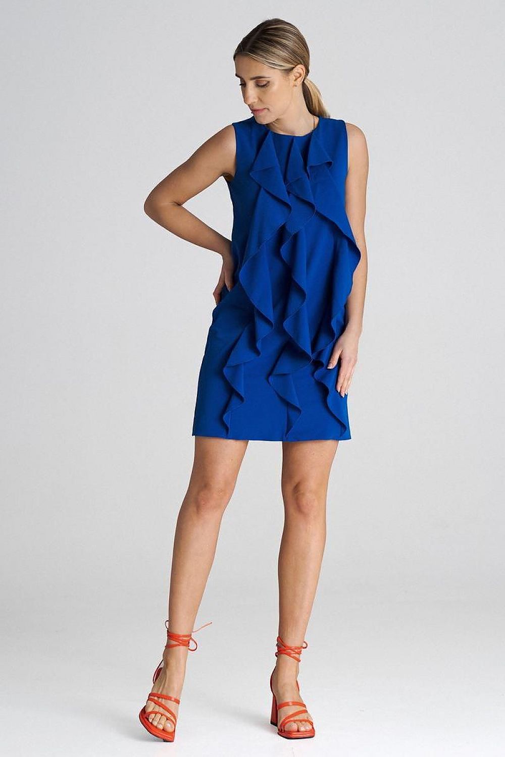 Sleeveless Trapeze Cocktail Dress