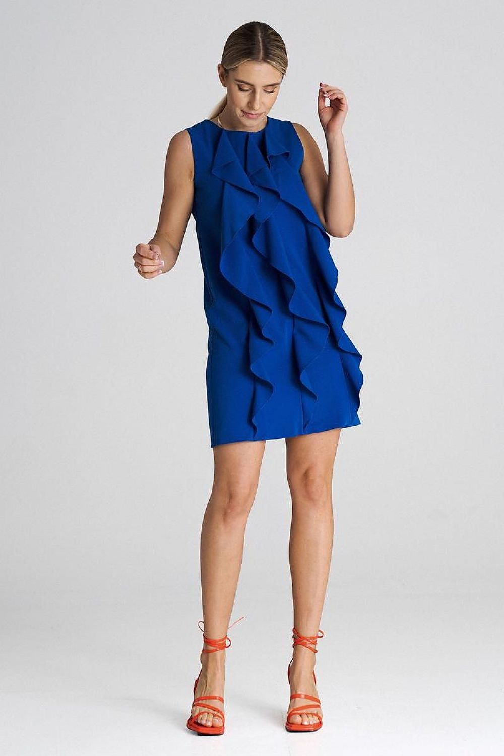 Sleeveless Trapeze Cocktail Dress