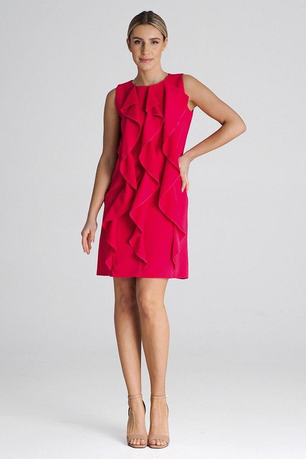 Sleeveless Trapeze Cocktail Dress