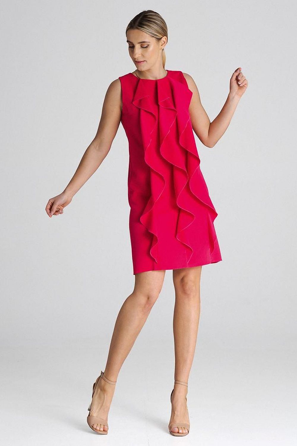 Sleeveless Trapeze Cocktail Dress