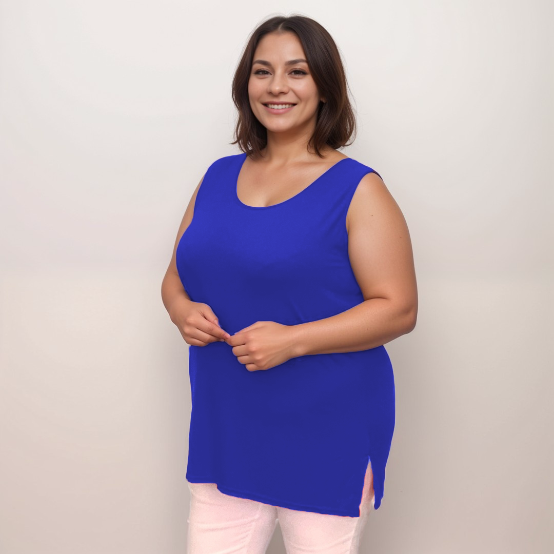 Sleeveless Cut Side Vest / T-shirt - Various Colour Options