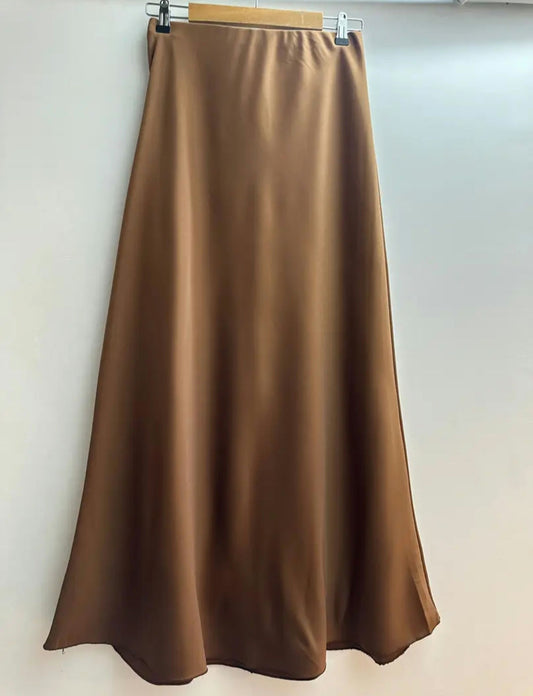 Satin Skirt Rust - One Size  image 0