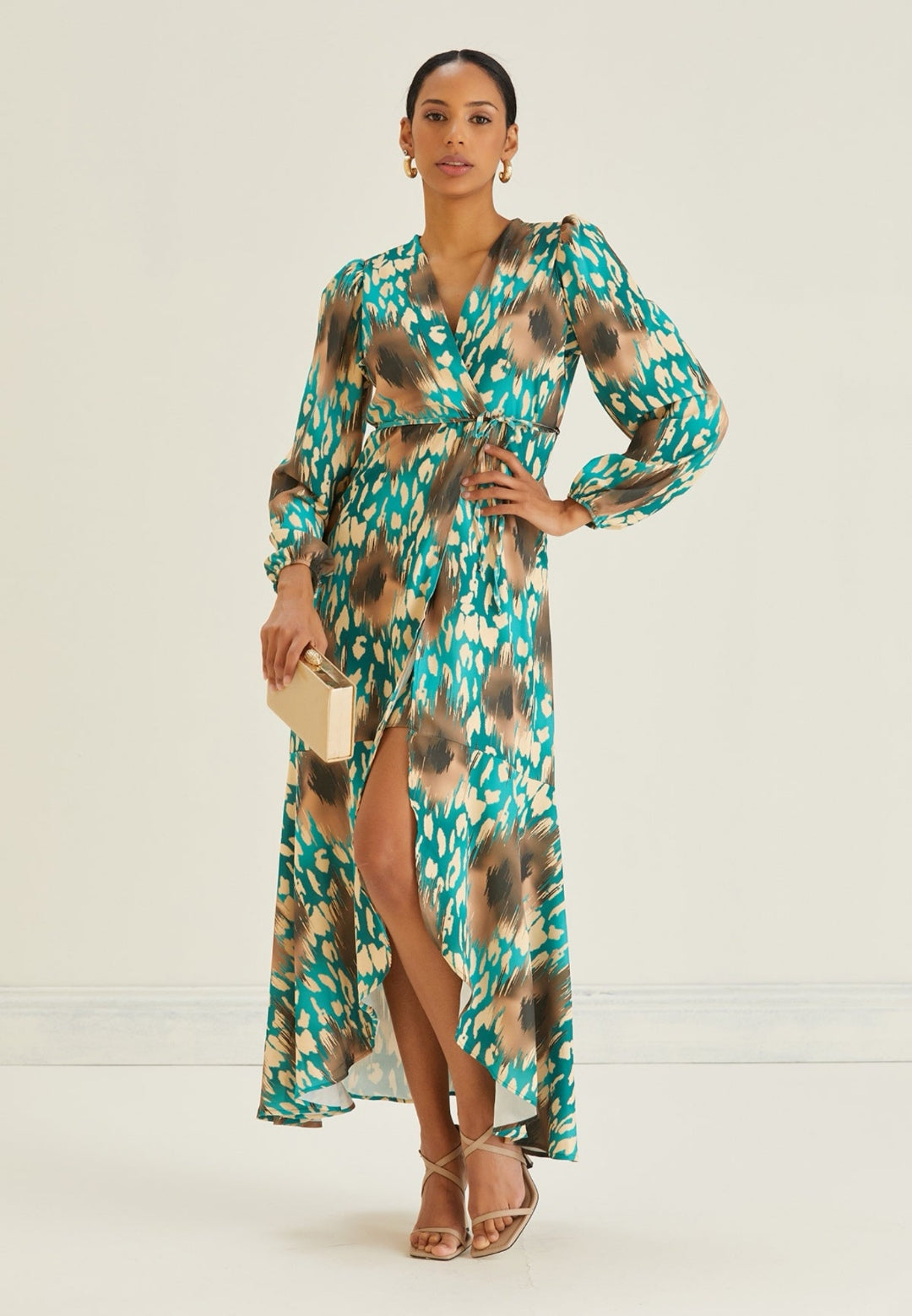 Long Sleeve Wrap Maxi Dress - By Jenerique image 1
