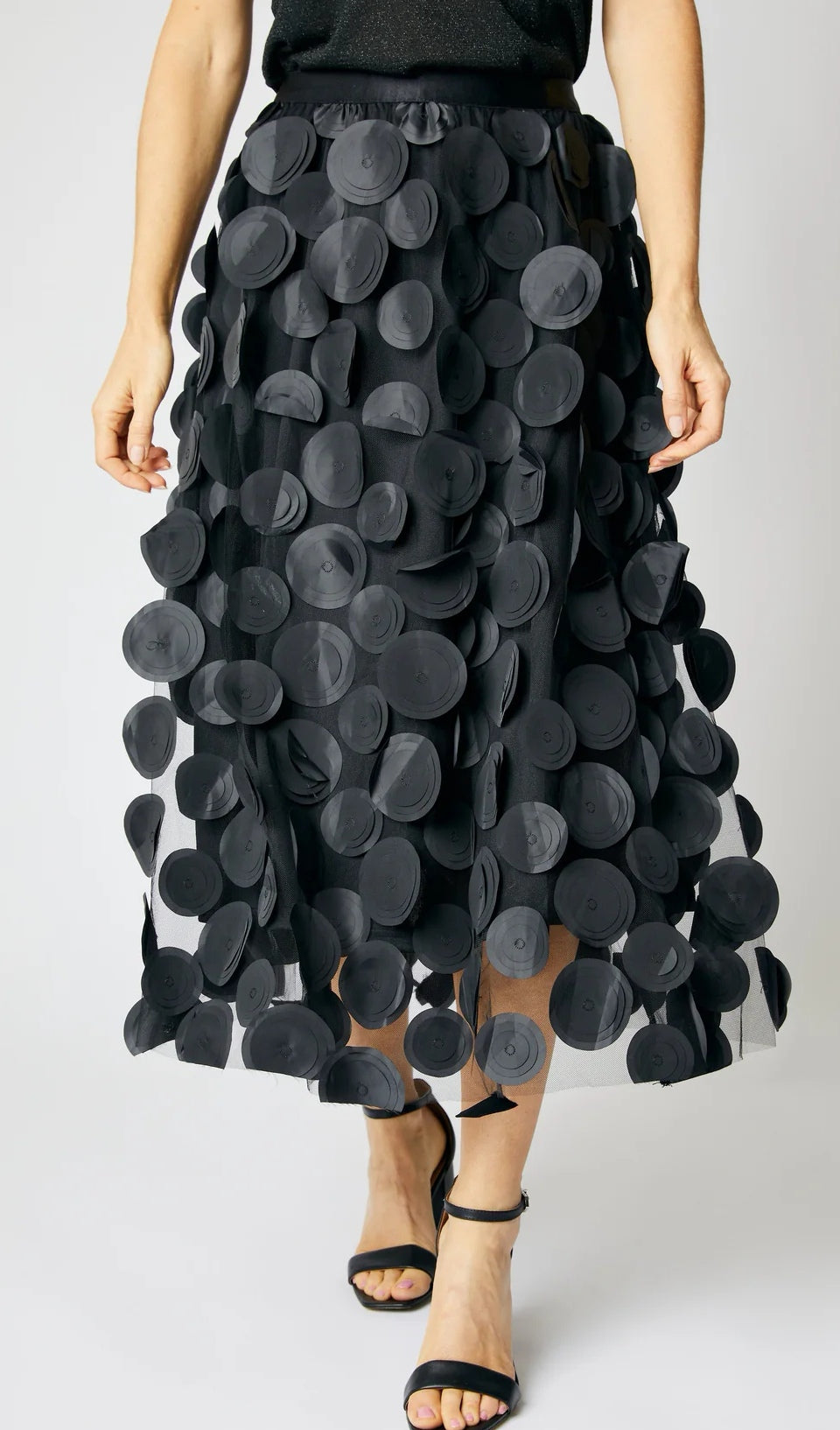 Tulle Disc Midi Skirt  image 2