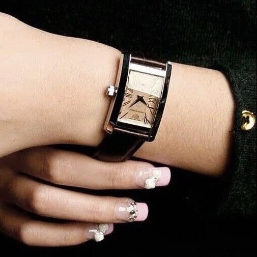 Emporio Armani Classic Women's Leather Watch - AR0155