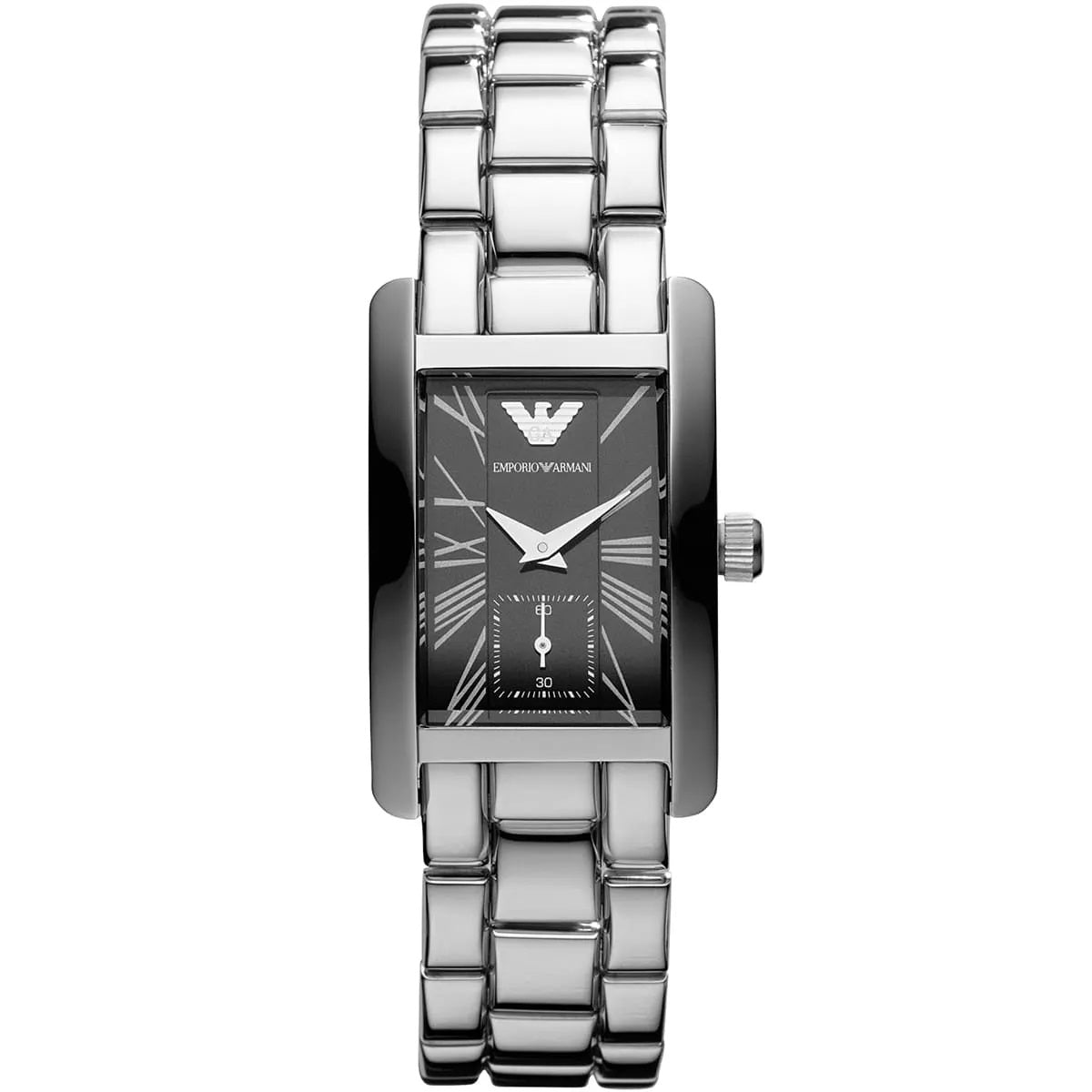 Emporio Armani Classic Women's Rectangular Silver Watch - AR0157