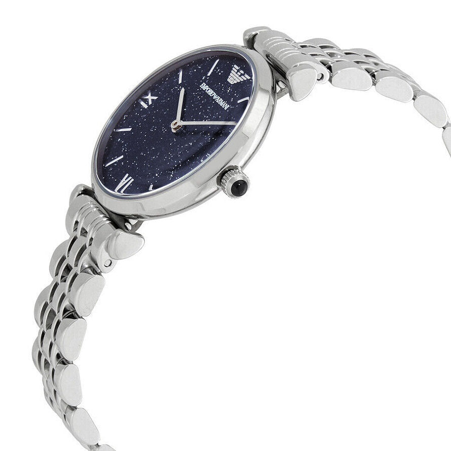 Emporio Armani Gianni T-Bar Silver Watch - AR11091