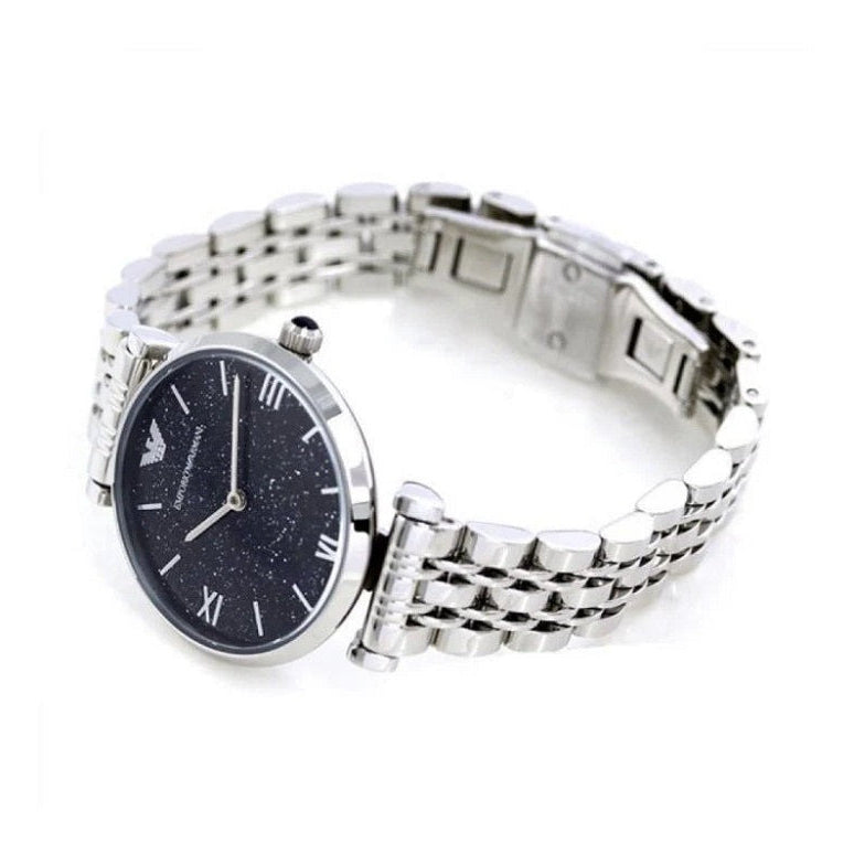 Emporio Armani Gianni T-Bar Silver Watch - AR11091