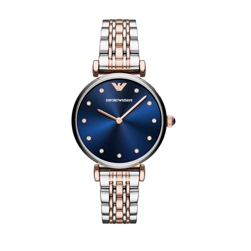 Emporio Armani Gianni T-Bar Women's Two-Tone Watch - AR11092