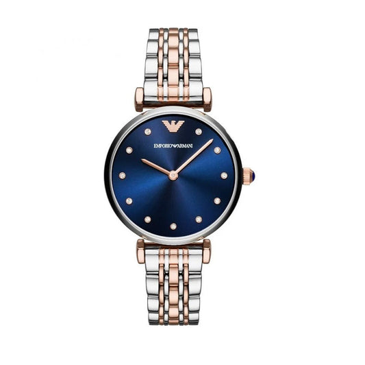 Emporio Armani Gianni T-Bar Two-Tone Watch - AR11092