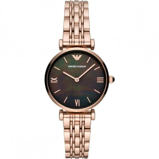 Emporio Armani Gianni T-Bar Rose Gold Watch - AR11145