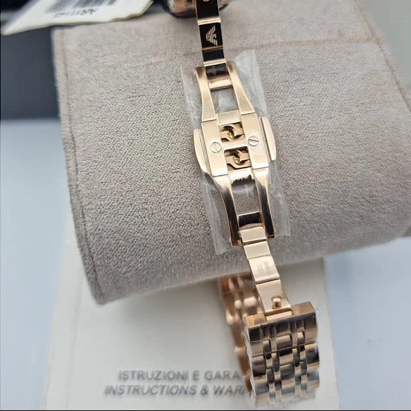 Emporio Armani Gianni T-Bar Women's Rose Gold Watch - AR11145