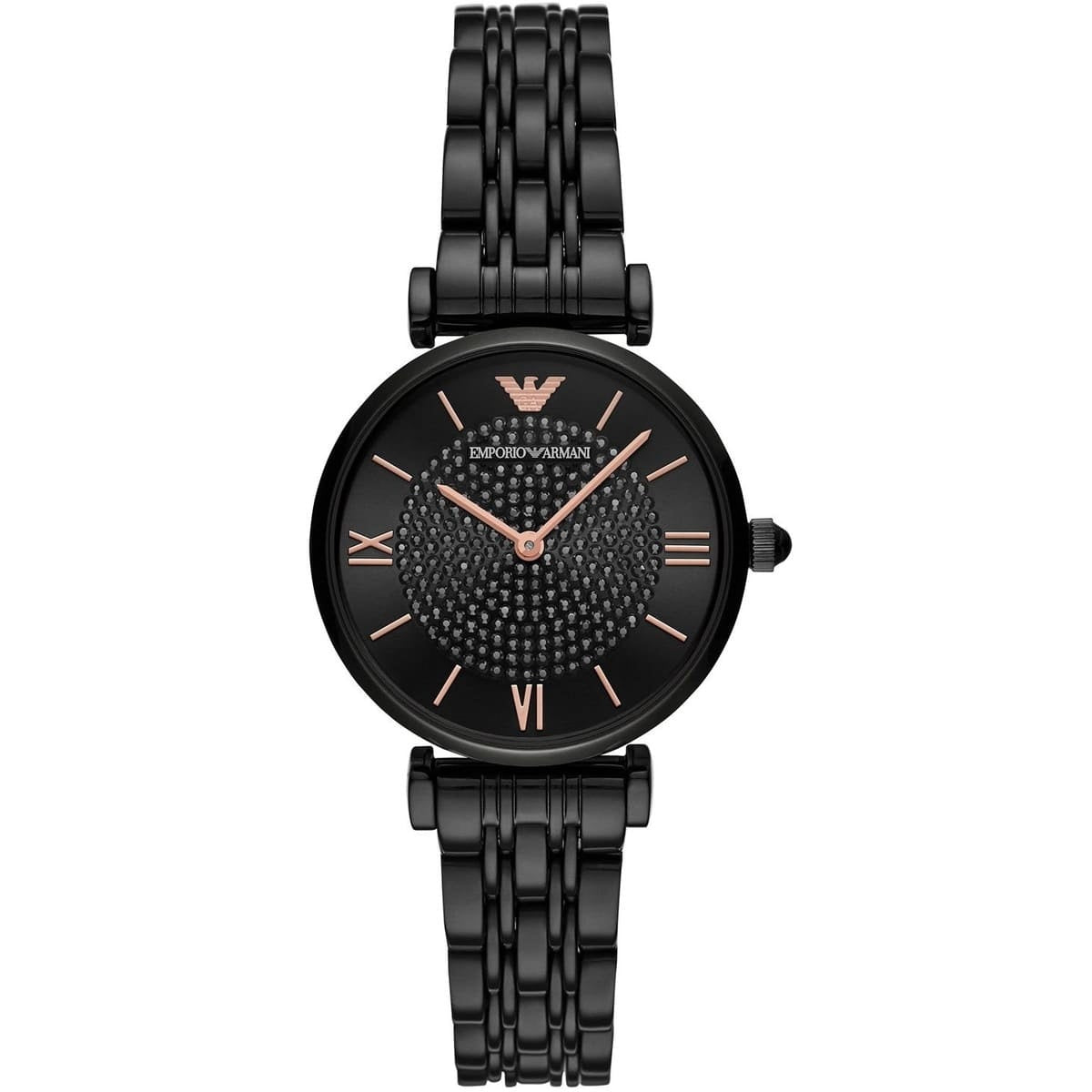 Emporio Armani Gianni T-Bar Women's Black Watch - AR11245