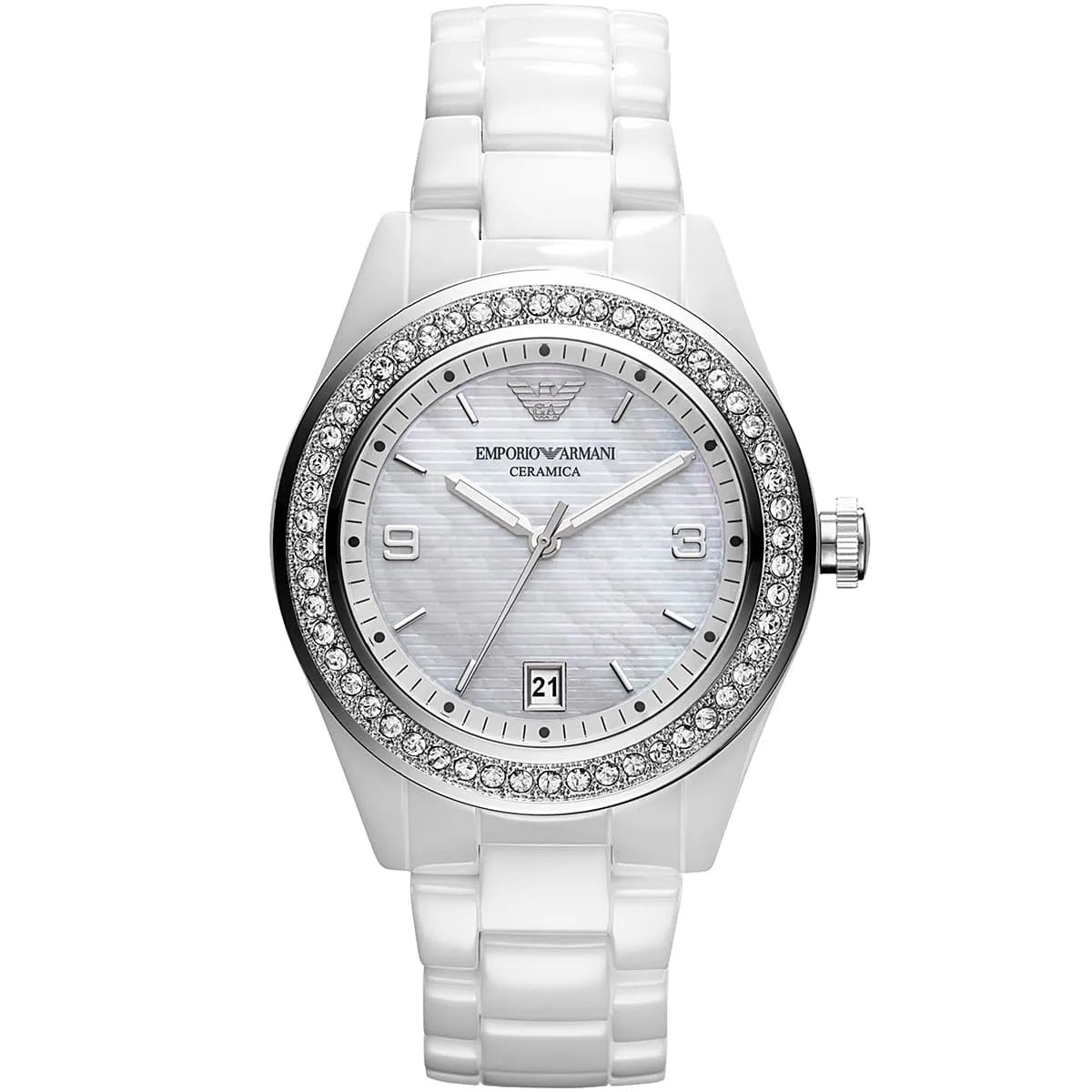Emporio Armani Ceramica Women's White Watch - AR1426