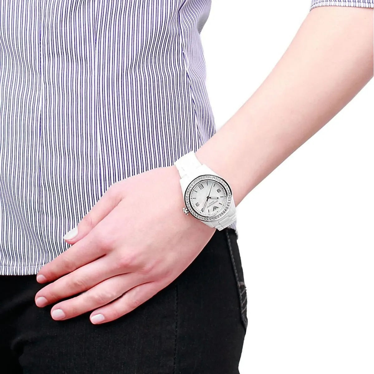 Emporio Armani Ceramica Women's White Watch - AR1426