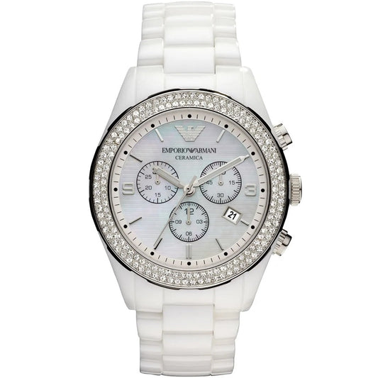 Emporio Armani Ceramica Women's White Watch - AR1456