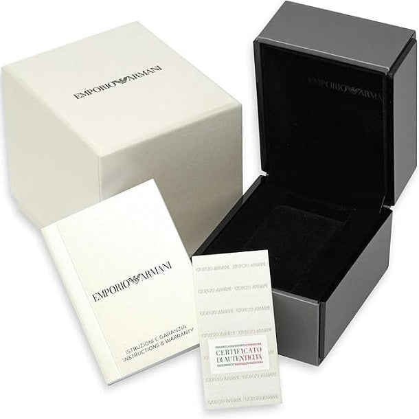 Emporio Armani Ceramica Women's Black & Rose Gold Watch - AR1411