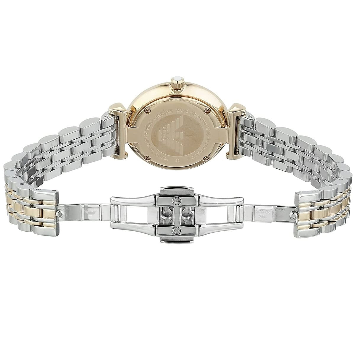 Emporio Armani Gianni T-Bar Two-Tone Watch - AR1683