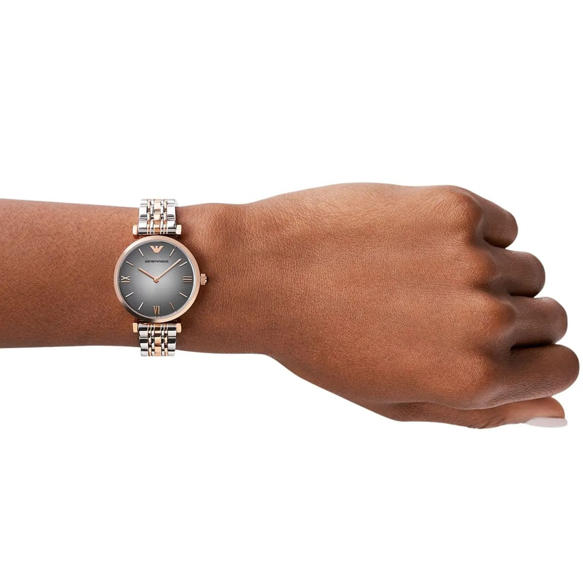 Emporio Armani Gianni T-Bar Two-Tone Watch - AR1725