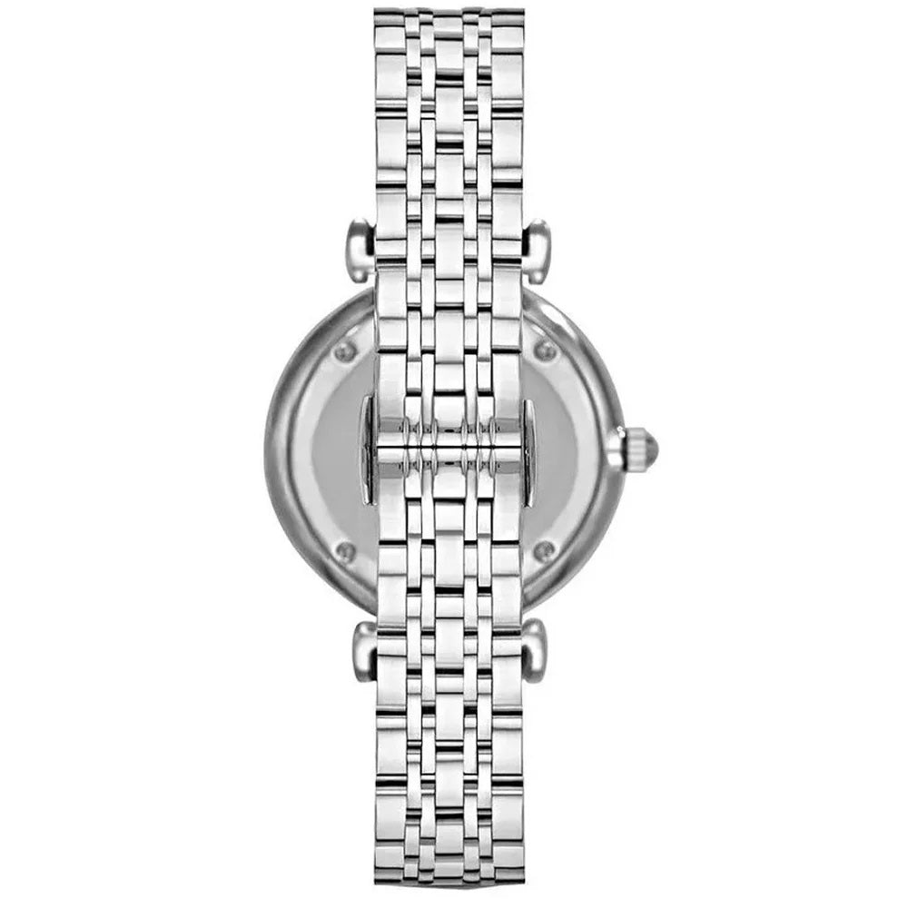 Emporio Armani Gianni T-Bar Silver & Pink Watch - AR1779