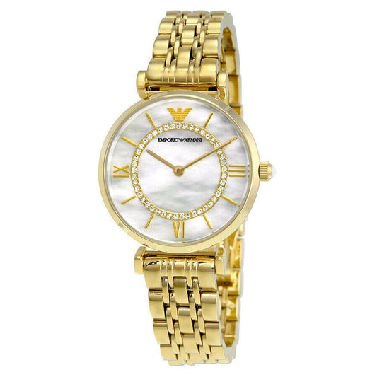 Emporio Armani Gianni T-Bar Women's Gold Watch - AR1907